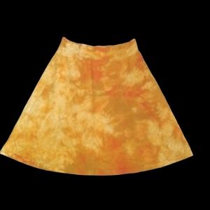 X- stitches tie dye girl sketch bubble yellow